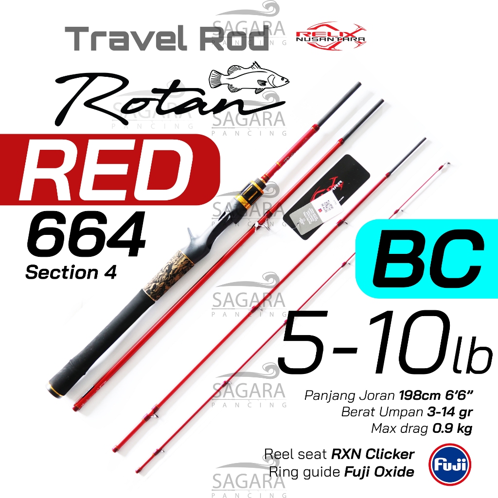 Jual Travel ROD Rotan RED | Rotan GEN 2 | Rotan GEN 3 Relix