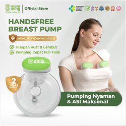Mom Uung Pompa ASI Handsfree Wireless Dual Mode - Hospital Grade - Garansi 2 Tah