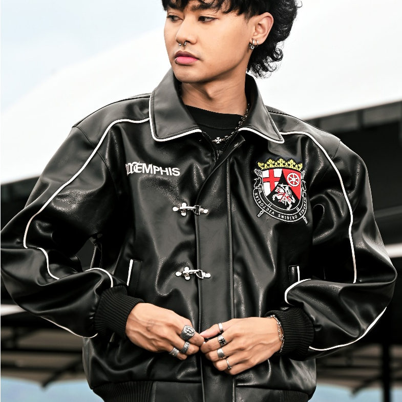 Jual CLASP LEATHER JACKET - CHARLES [rare edition] | Shopee Indonesia
