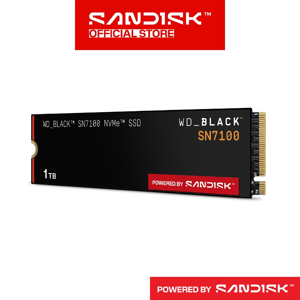 WD Black SSD SN7100 M.2 500GB / 1TB / 2TB PCIe Gen4 NVMe 2280 (2)