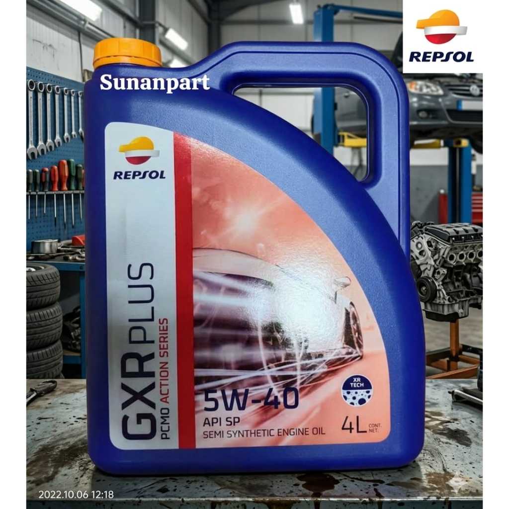 Jual REPSOL GXR PLUS 5W-40 API SP 4 LITER OLI MESIN MOBIL | Shopee ...