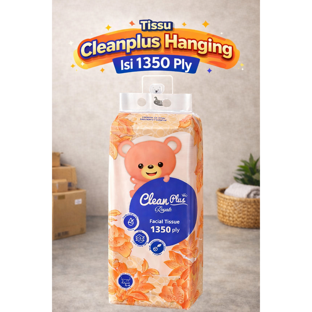 Jual Clean Plus Royale Tisu Gantung 3 Ply Daya Serap Tinggi 1350 Helai ...