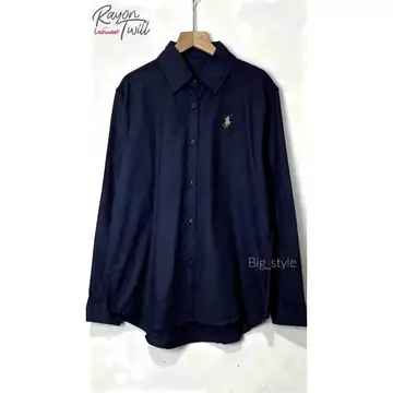 Blouse Wanita Leher V Logo Samping Kemeja Wanita V Korean Style Baju Wanita Lengan Balon Panjang