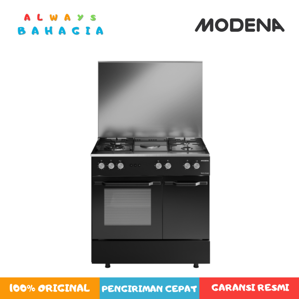 Jual Modena FC 0534 RABK Freestanding Cooker 90 CM 4 Burner Italian ...