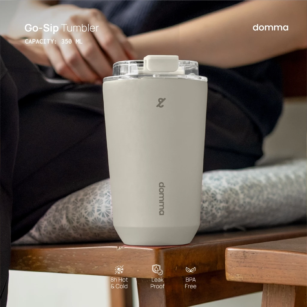 Domma 350 ml Go-Sip Tumbler Double Wall Stainless Steel