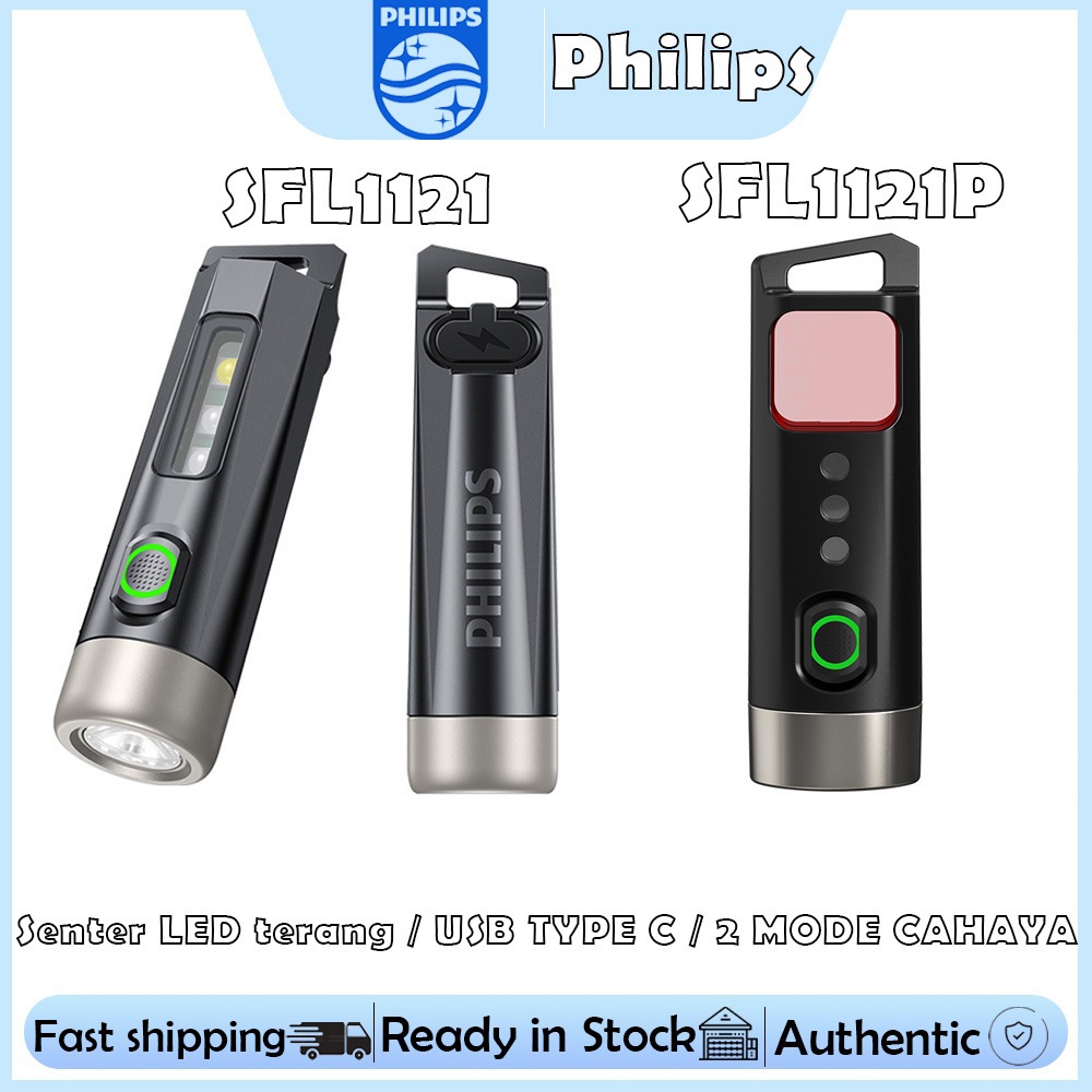 Jual Philips Senter SFL1121 / SFL1121-P Senter LED mini Flashlight ...