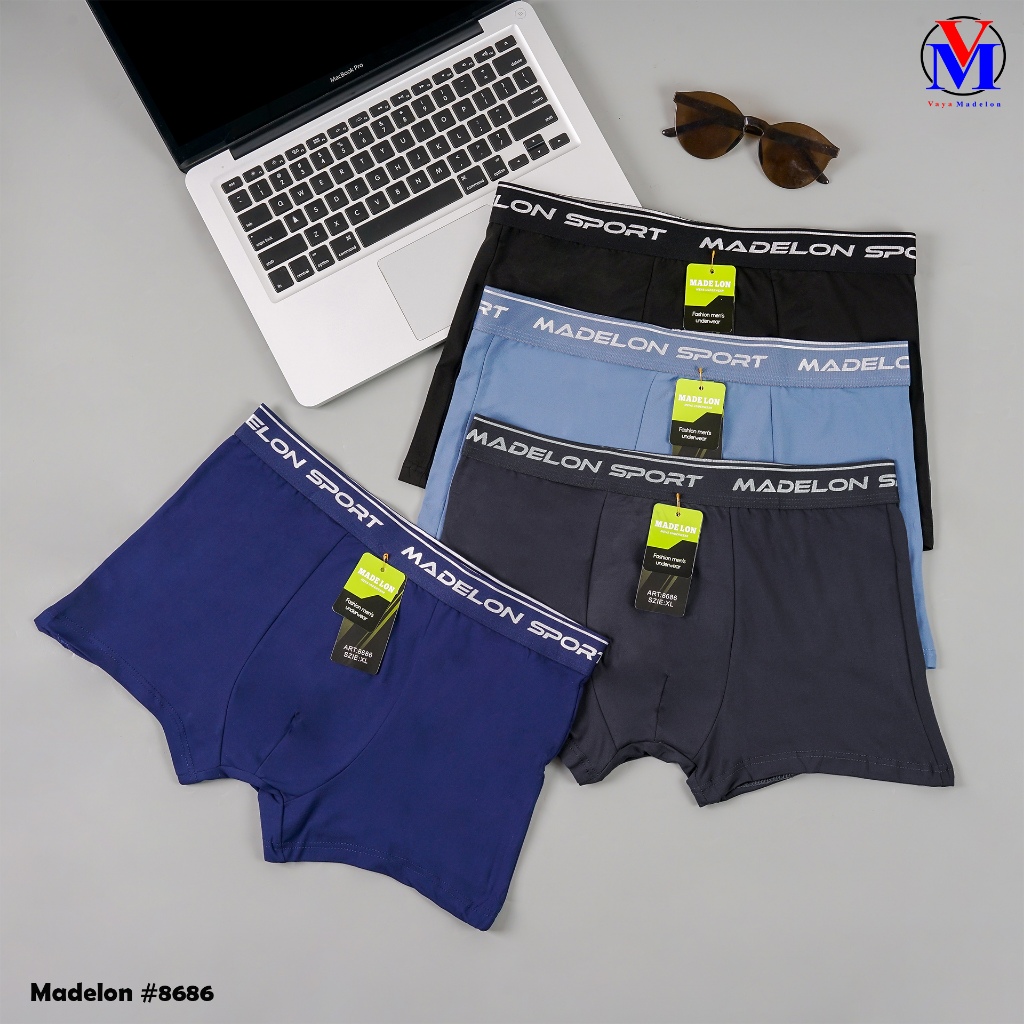 Jual Madelon Boxer Premium ( isi 3 Pcs/box ) Celana Dalam Pria 8686 ...