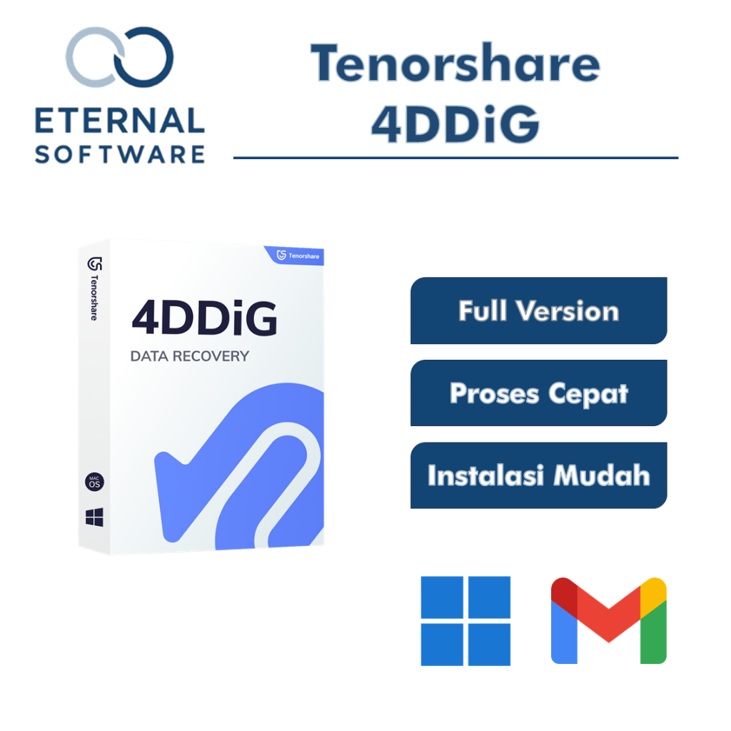 Jual Tenorshare 4DDiG Pro 2025 Software Data Recovery Hardisk Komputer ...