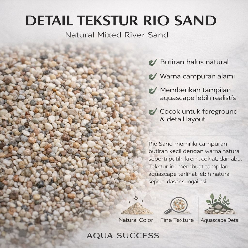 Jual RIO SAND – Natural River Sand untuk Aquascape, Terrarium, Aquarium ...
