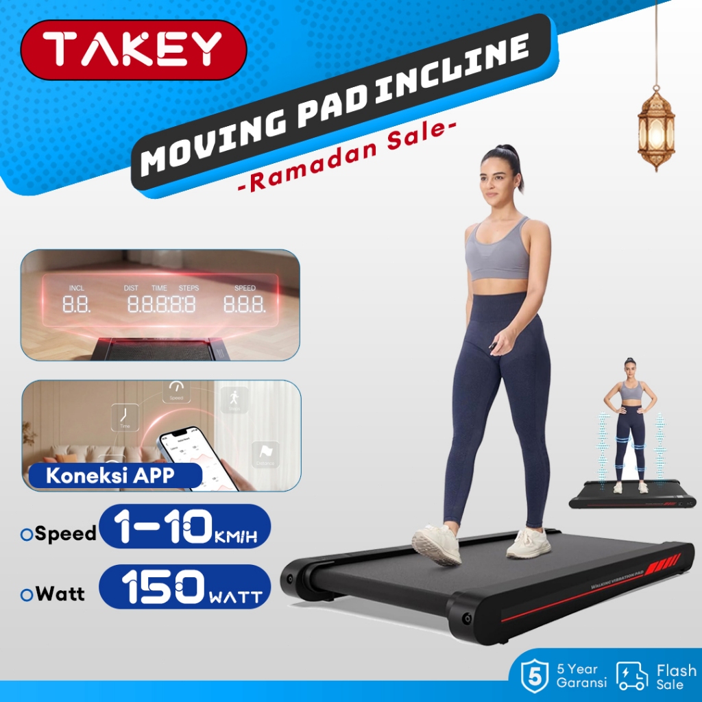 Jual TAKEY MOVING PAD Walking Pad 2 in 1 Treadmill Multifungsi Dengan ...