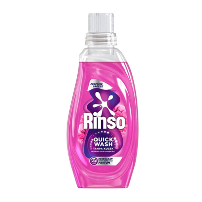 Jual DETERJEN CAIR RINSO QUICK WASH TANPA KUCEK 650 GR BOTOL DETERGENT ...