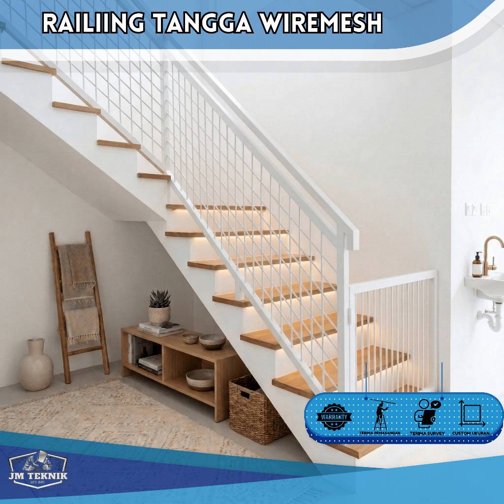 Jual RAILING TANGGA HOLLOW MINIMALIS/JARING EXPANDA/PLAT PERFORATED ...
