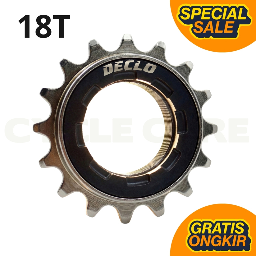 Jual Gear Gir Sepeda Declo 16T 18T Freewheel Single Speed Sprocket ...