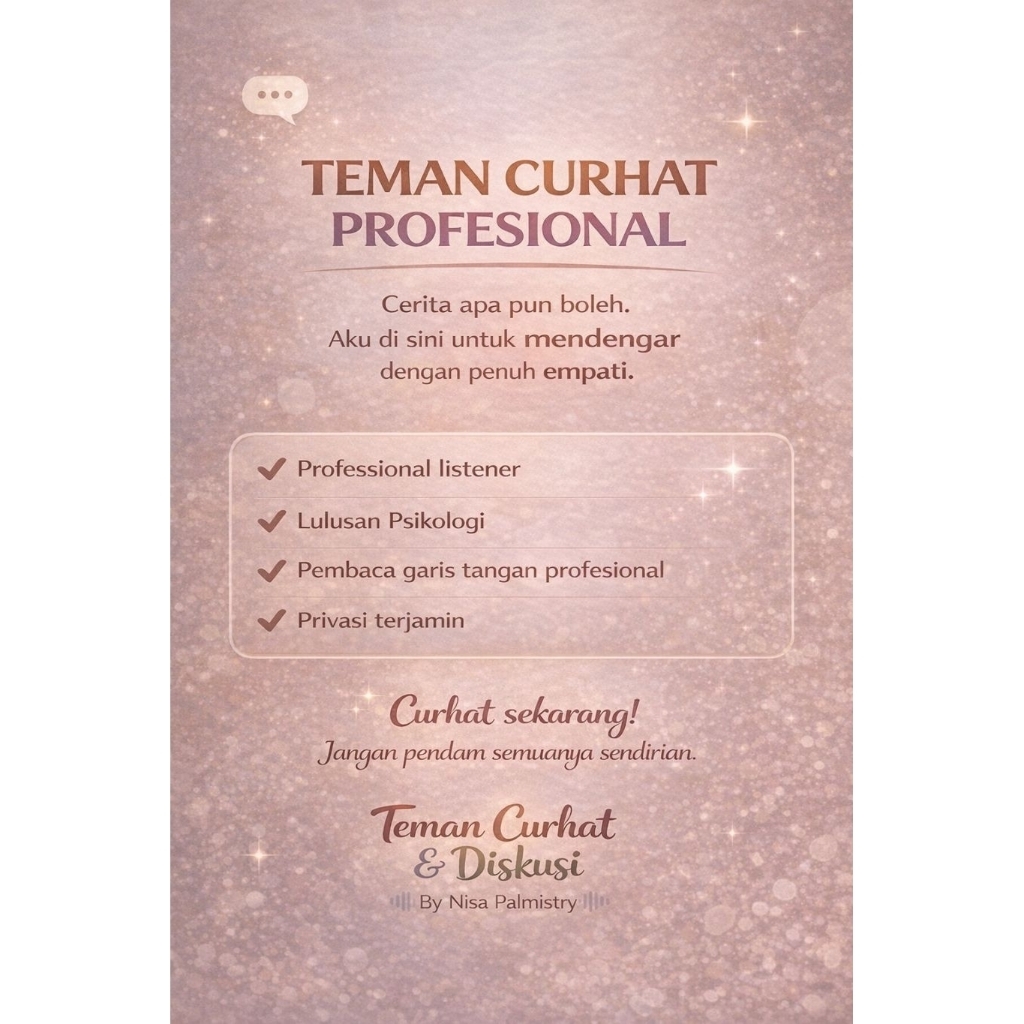 Jual PROMO!! CHAT INTERAKTIF Jasa teman curhat dan diskusi online by ...