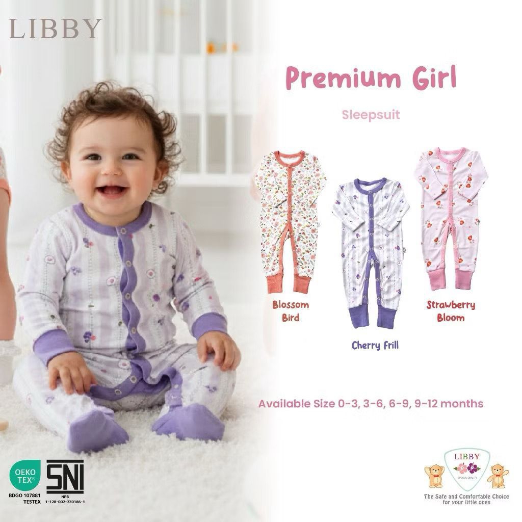 Jual LIBBY Sleepsuit 1 Pack (3 Pcs) | Shopee Indonesia