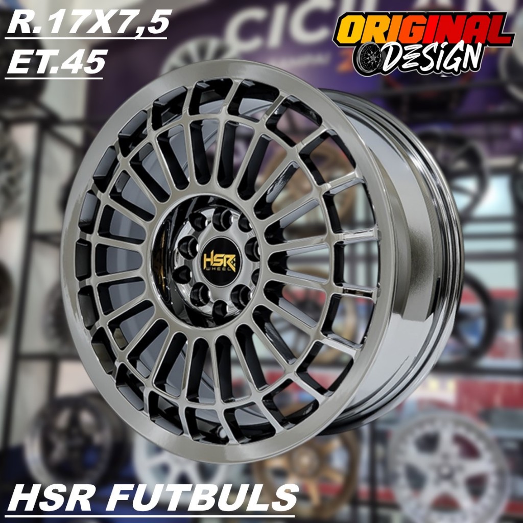 Jual HSR WHEEL Ring 17 Velg Mobil Model Clasik HSR FUTBULS R17 Lubang 5 ...