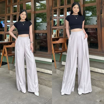 Lavie Pants Culote Palazzo Highwaist Celana Panjang Wanita Celana Fashion Muslim Wanita Celana