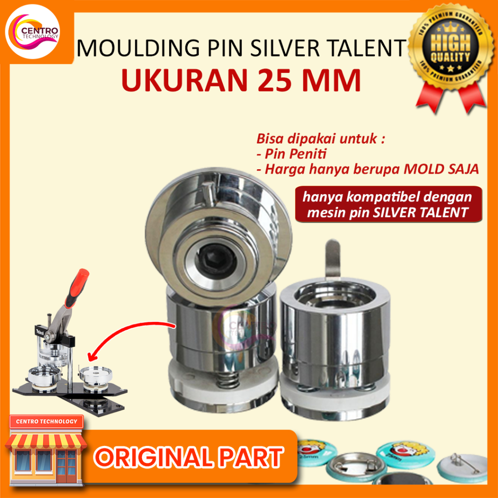 Jual Moulding Mesin Press Pin SILVER TALENT ORI Ukuran 32/44/58/75 ...