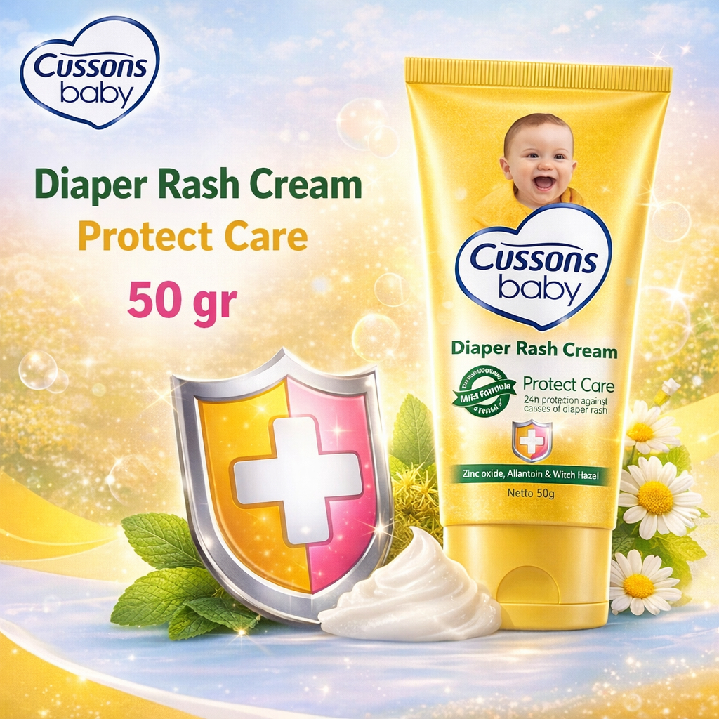 Jual Cussons Baby Diaper Rash Cream Protect Care Diaper Cream Anti Ruam ...