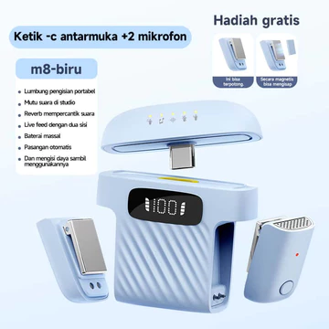 Koorfly Kf M01 Microphone Konten Kreator Jarak 40m Noise Cancelling Mode Multifungsi