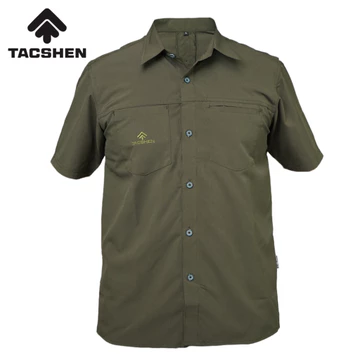 TACSHEN Kemeja Lengan Pendek Pria Tactical TEXAS