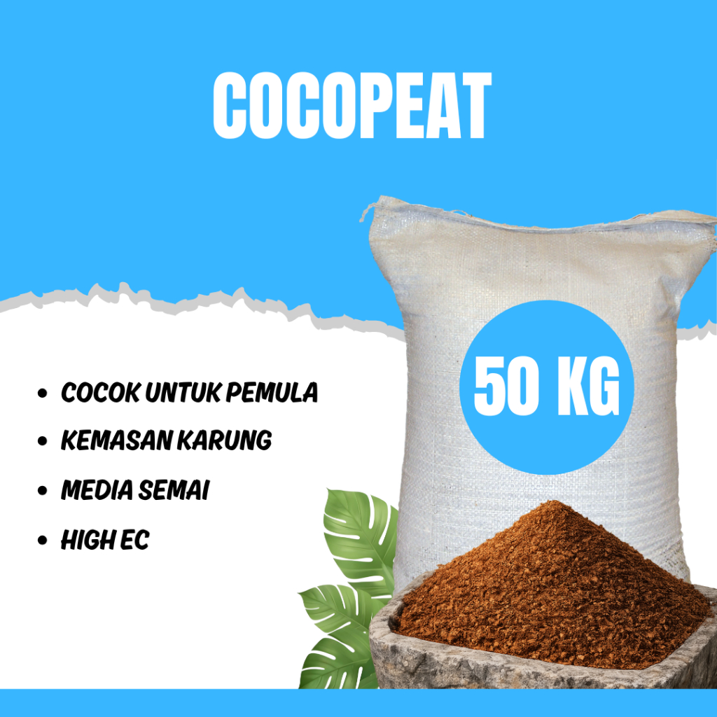 Cocopeat 1 Karung Uk 50 kg / Media Tanam / Cocopeat High Ec
