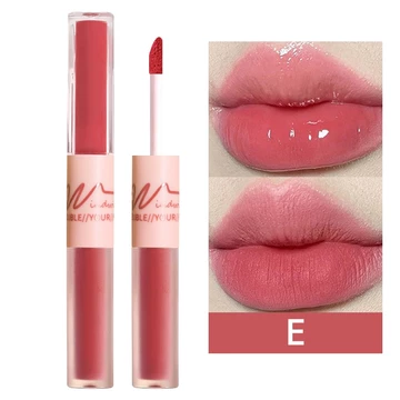 CACE Lipstick 2 In 1 Glossy Lip Cream Lip Gloss Dua Sisi Matte Velvet Liptint Tahan Lama