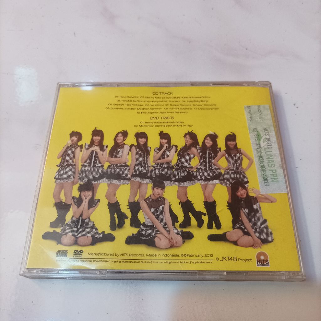 Jual Original CD Audio dan DVD Klip Double Disc JKT48 Album Heavy