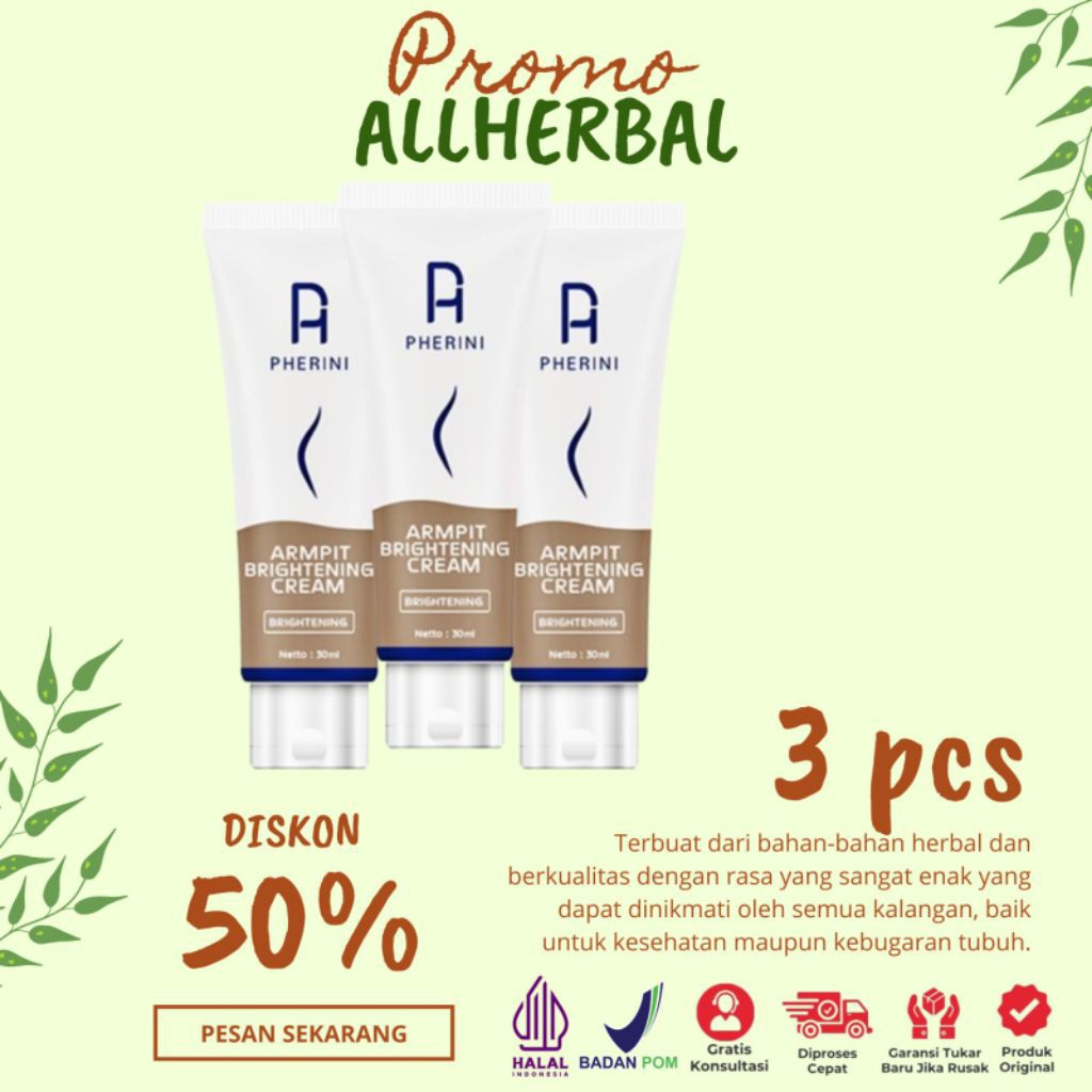 Jual Pherini Armpit Brightening Cream Terlengkap & Harga Terbaru Juli ...