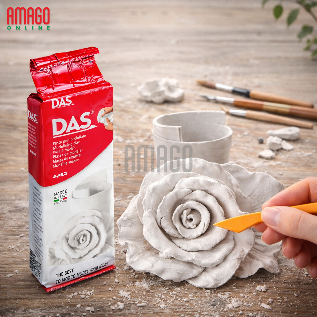 Jual DAS Modelling Clay - Tanah Liat - Air Hardening - WHITE - PUTIH ...