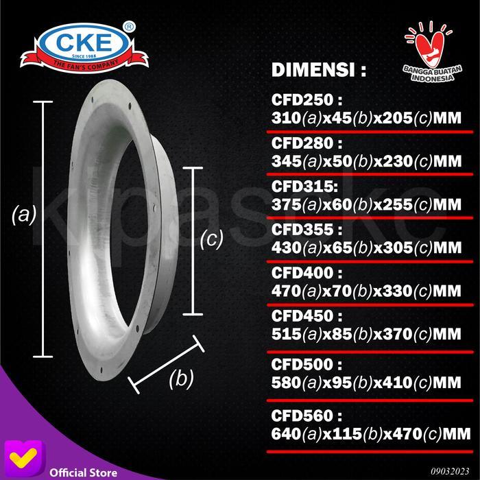 Jual Centrifugal Fan Inlet Ring 450mm Ring Sparepart Centrifugal Blower ...