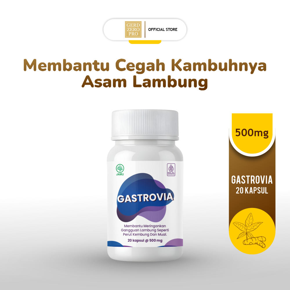 [ NEW LAUNCH ] Gastrovia Suplemen Kesehatan Membantu Asam Lambug, Gerd, Anxety dengan Kemasan Baru 20 Kapsul