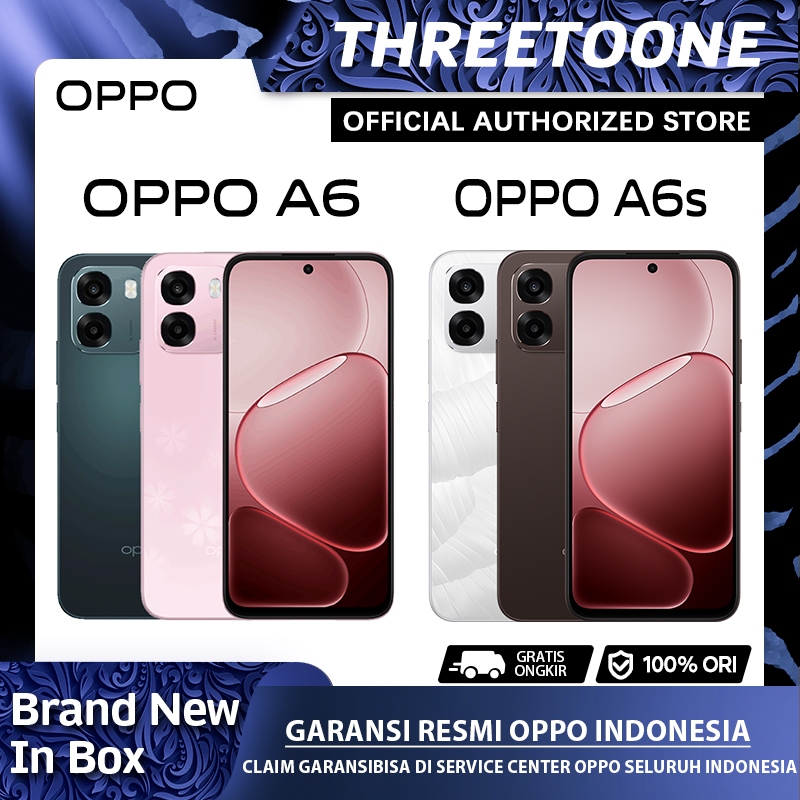 [Official Store] OPPO A6/A6s 6/128GB 6/256G (8GB+8GB Extended RAM) — Garansi Resmi OPPO Indonesia