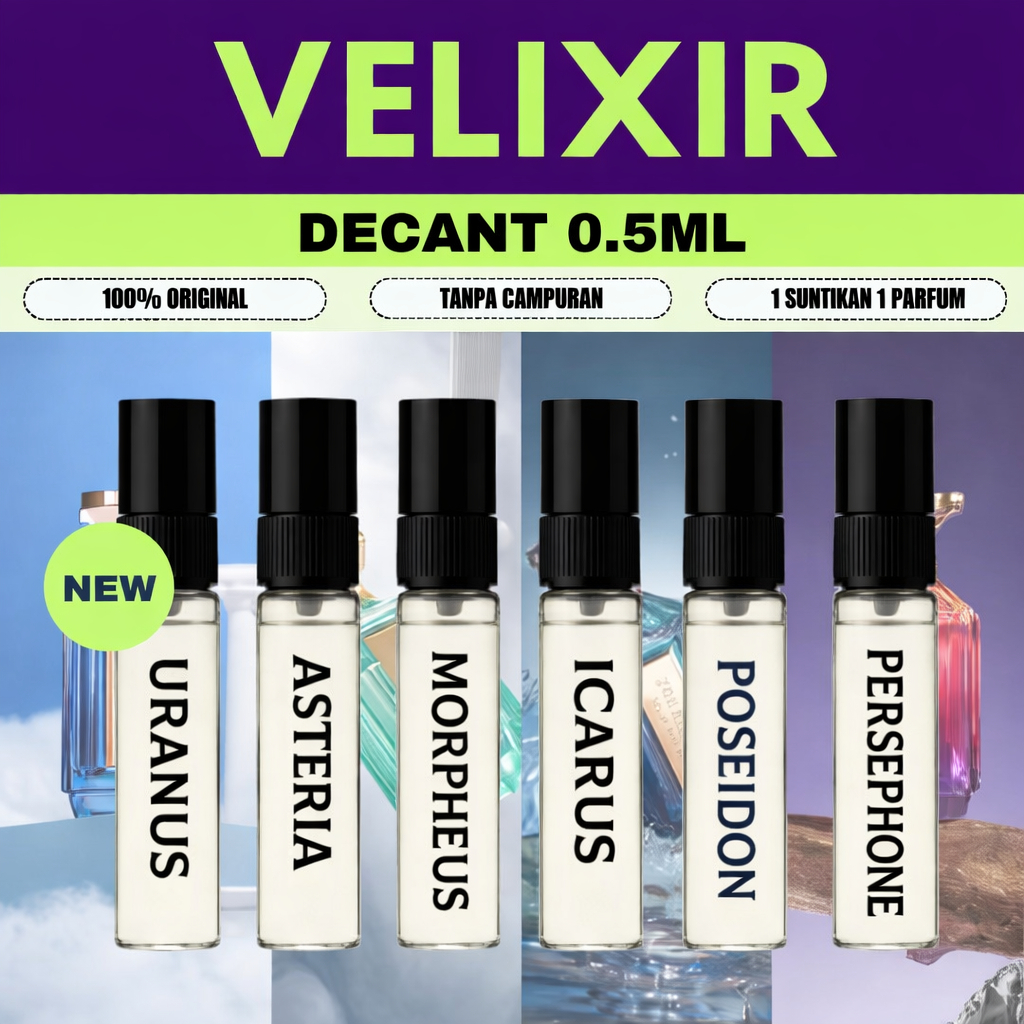 Jual Decant / Tester Velixir Parfum Original 0.5ml Icarus Adonis Orion ...