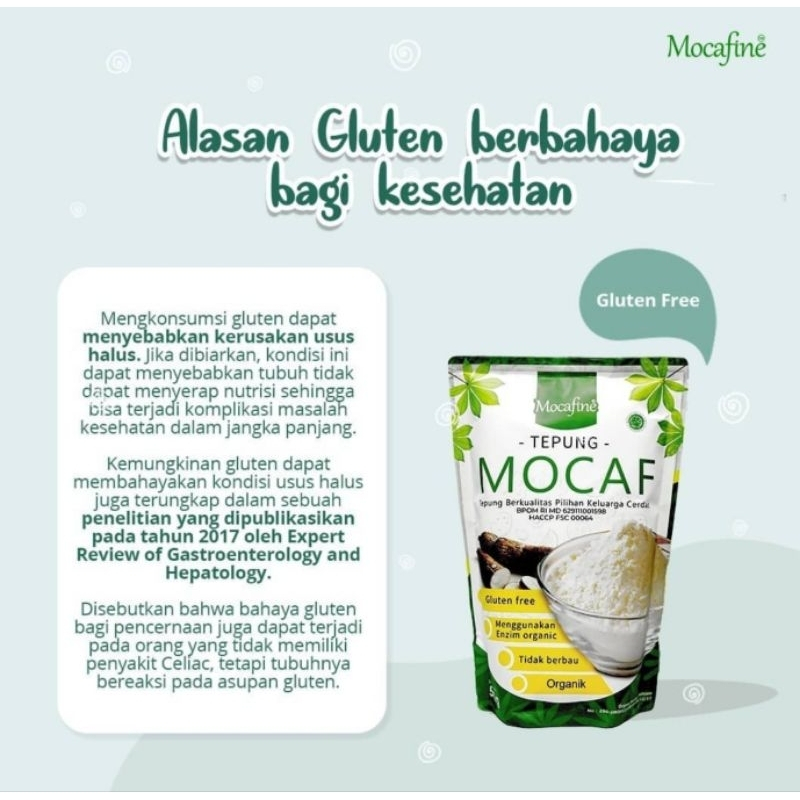 Jual Mocafine | TEPUNG MOCAF - 500gr | GLUTEN FREE mokaf | Shopee Indonesia