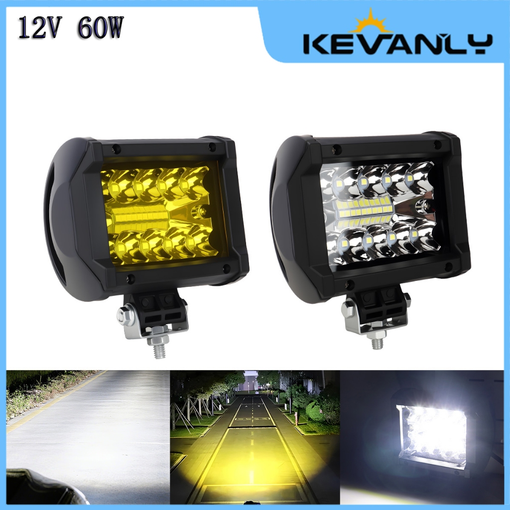 Jual KEVANLY Lampu Sorot LED 2 inci 60W 12V dengan Penutup Plastik ...