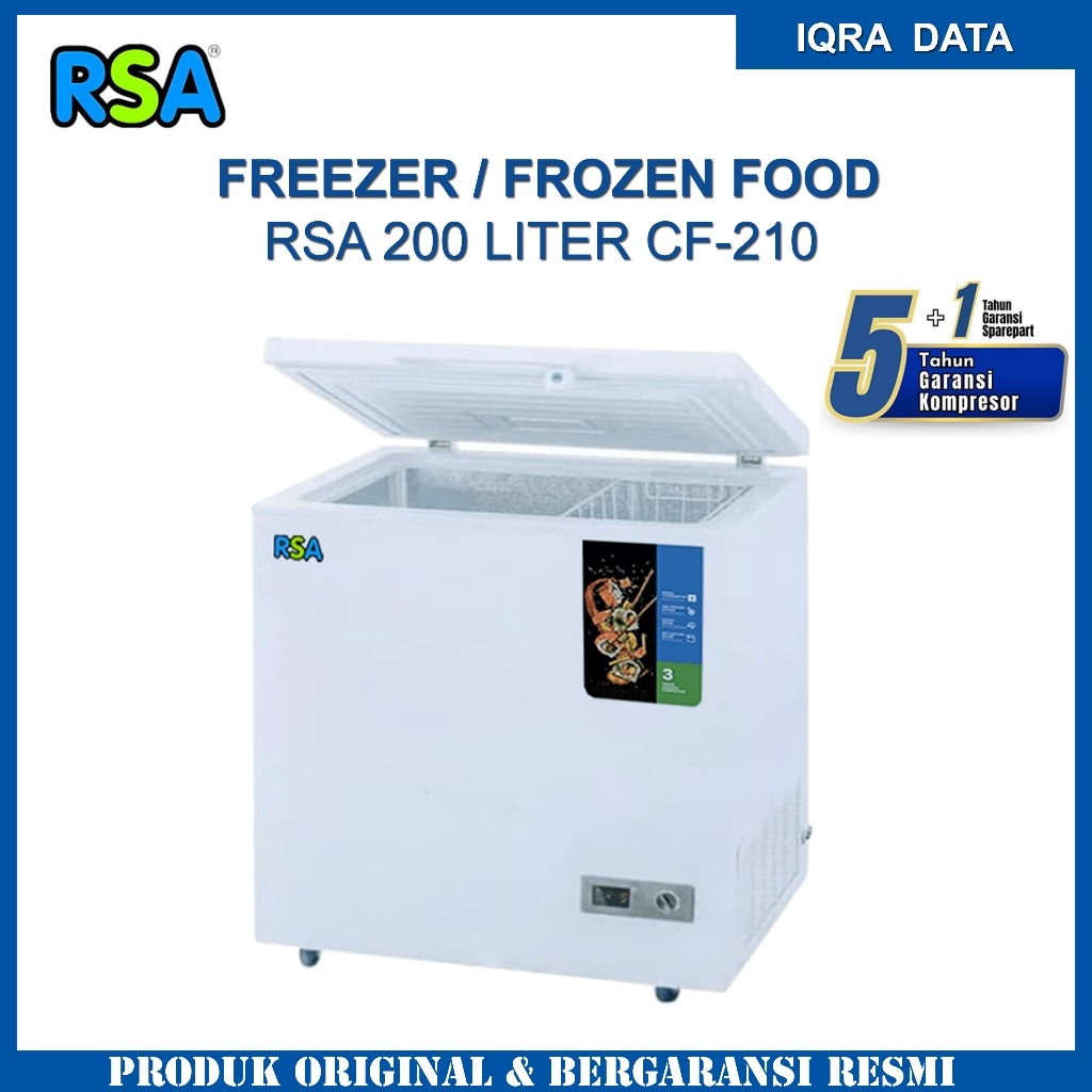 Jual RSA Freezer 200 Liter / Chest Freezer RSA 200 Liter RSA CF-210 ...