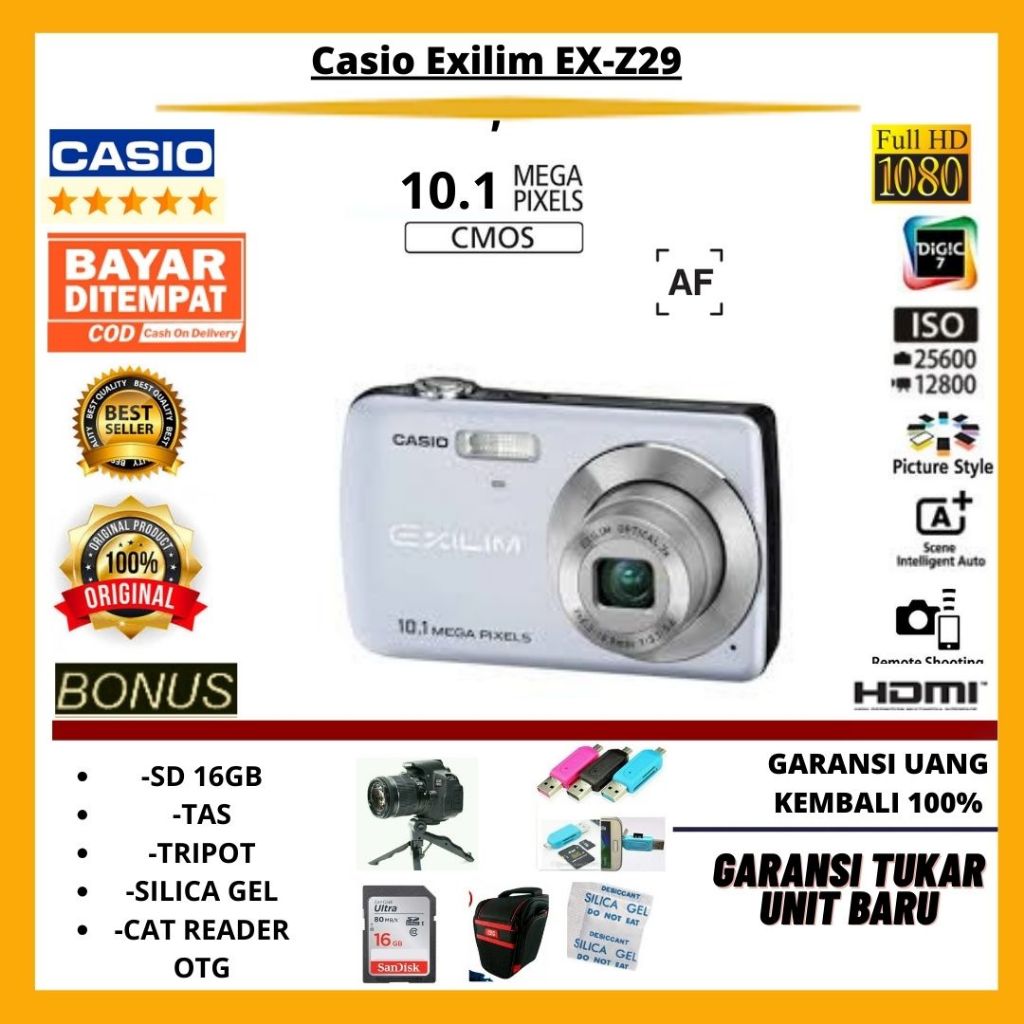 Jual Casio Exilim EX-Z29 KAMERA POCKET DIGICAM | Shopee Indonesia