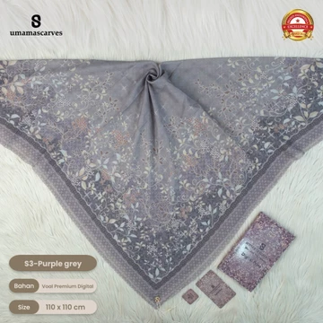 Umamascarves Hijab Box Digital Scarves V.20 Dan Tepi 3d (Tidak Free Brooch)