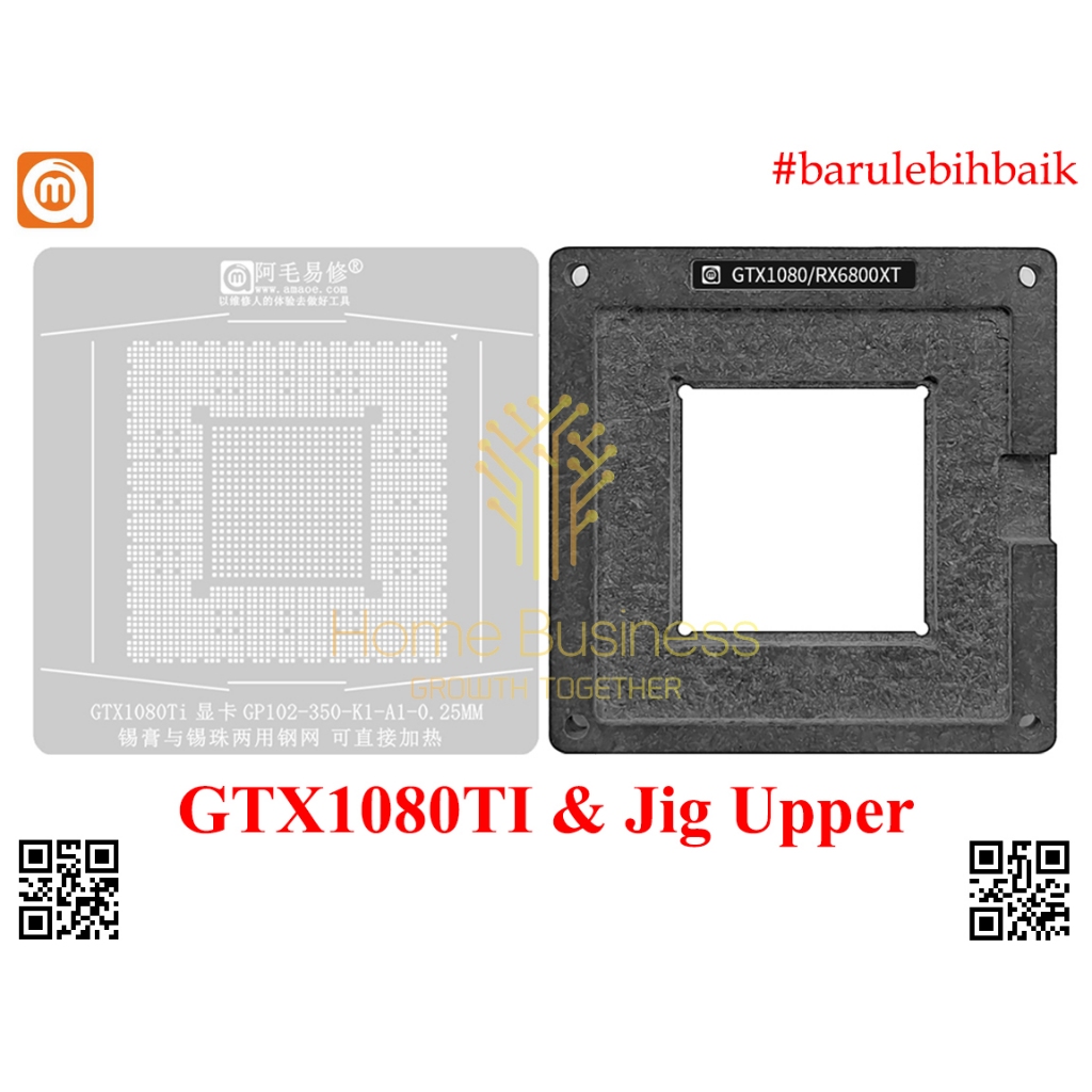 Jual Amaoe Stencil BGA Reballing GPU NVIDIA GTX1080 GTX 1080 GP102-350 ...