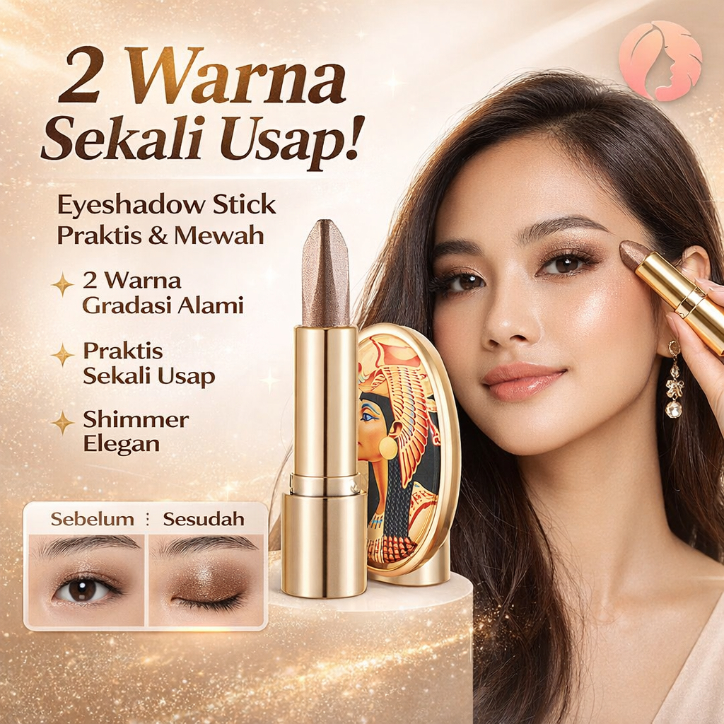 Jual JUELREOU/Stik Eyeshadow Dua Warna Mewah/Stik Eyeshadow Praktis Dua ...