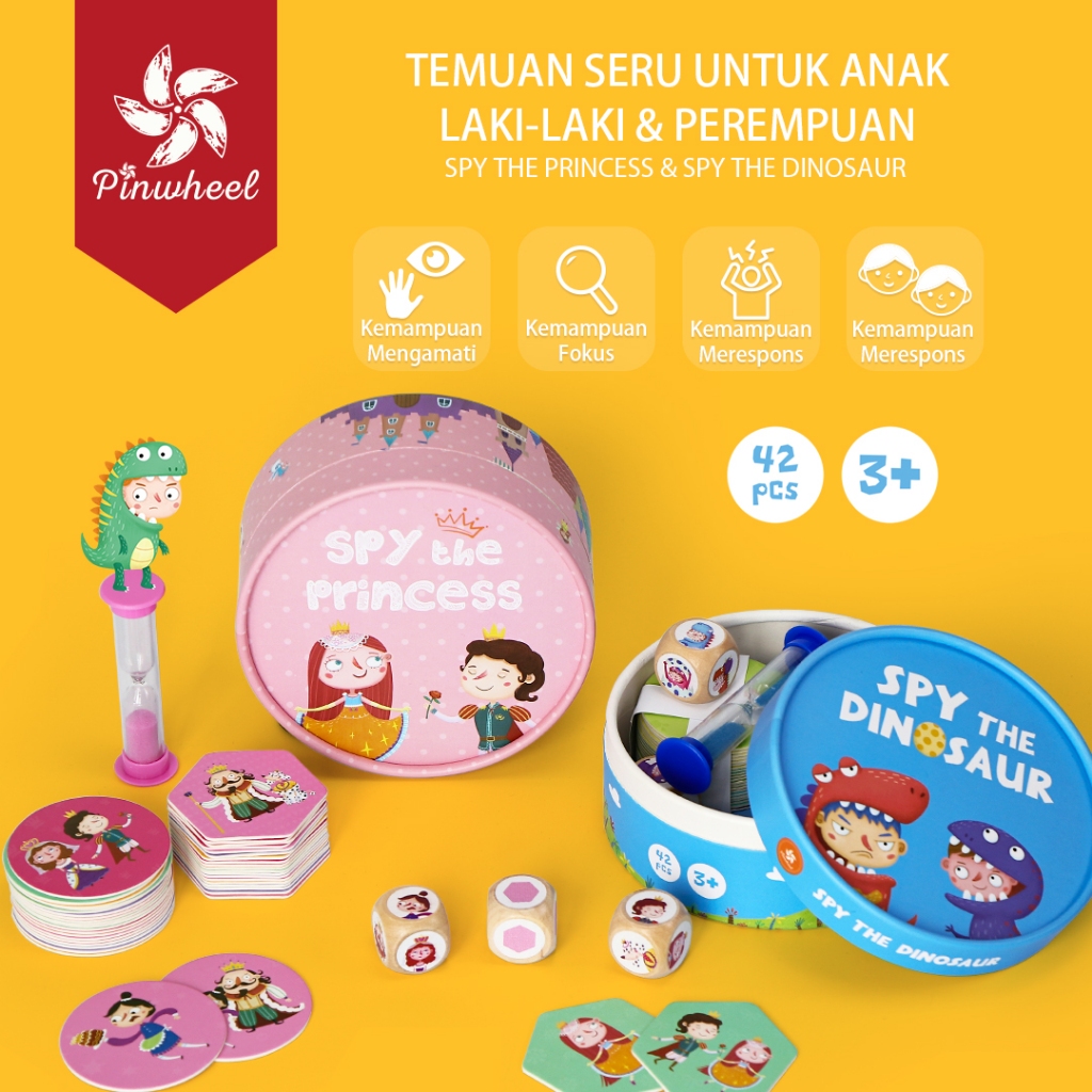 Jual Pinwheel Matching Spy Game Kartu Permainan Mainan Edukasi Anak ...