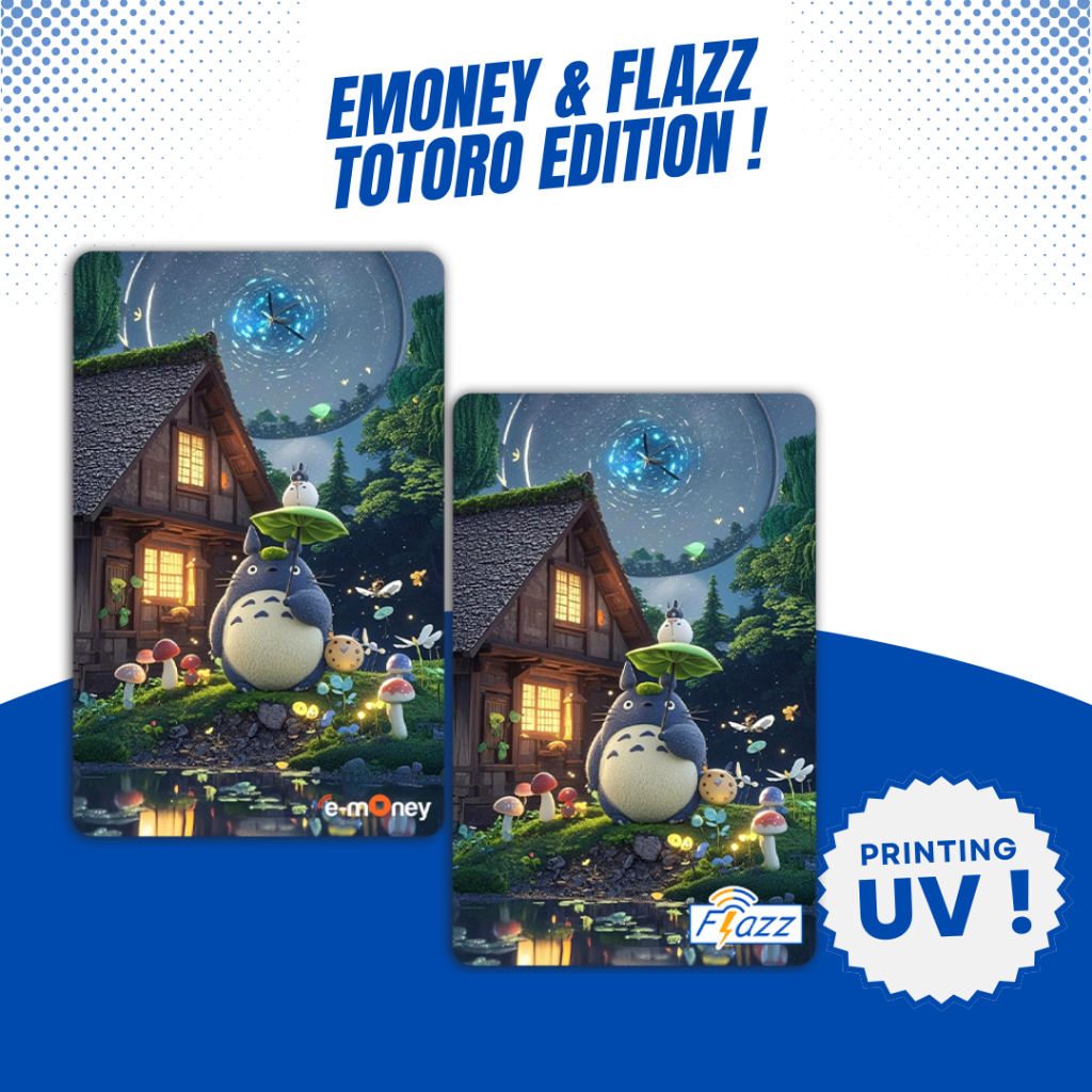Jual Kartu Emoney E-Money Flazz Totoro Edition - Custom Emoney Mandiri ...