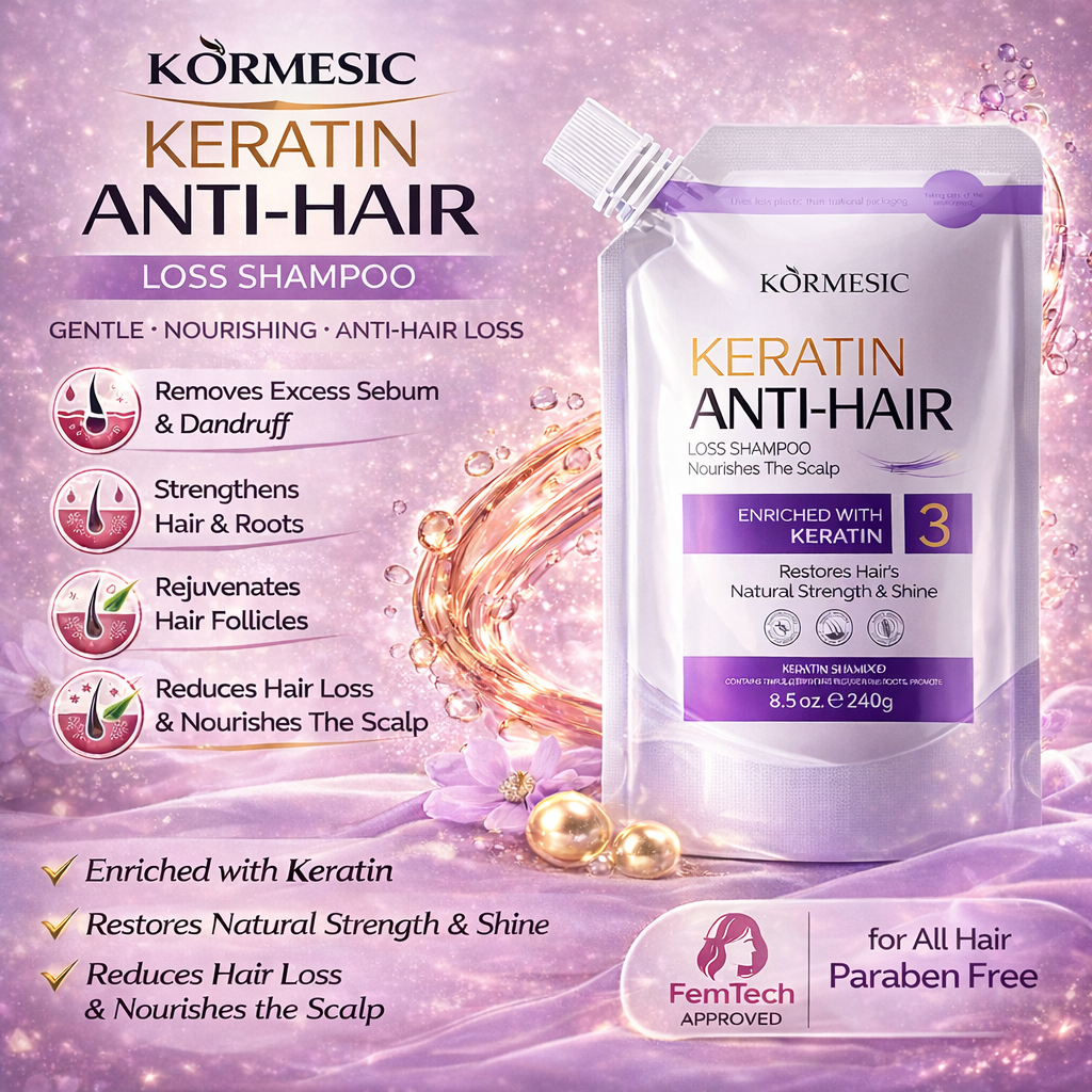 Jual KORMESIC Keratin Anti Hair Loss Shampoo 240g Merawat Rambut Lurus ...