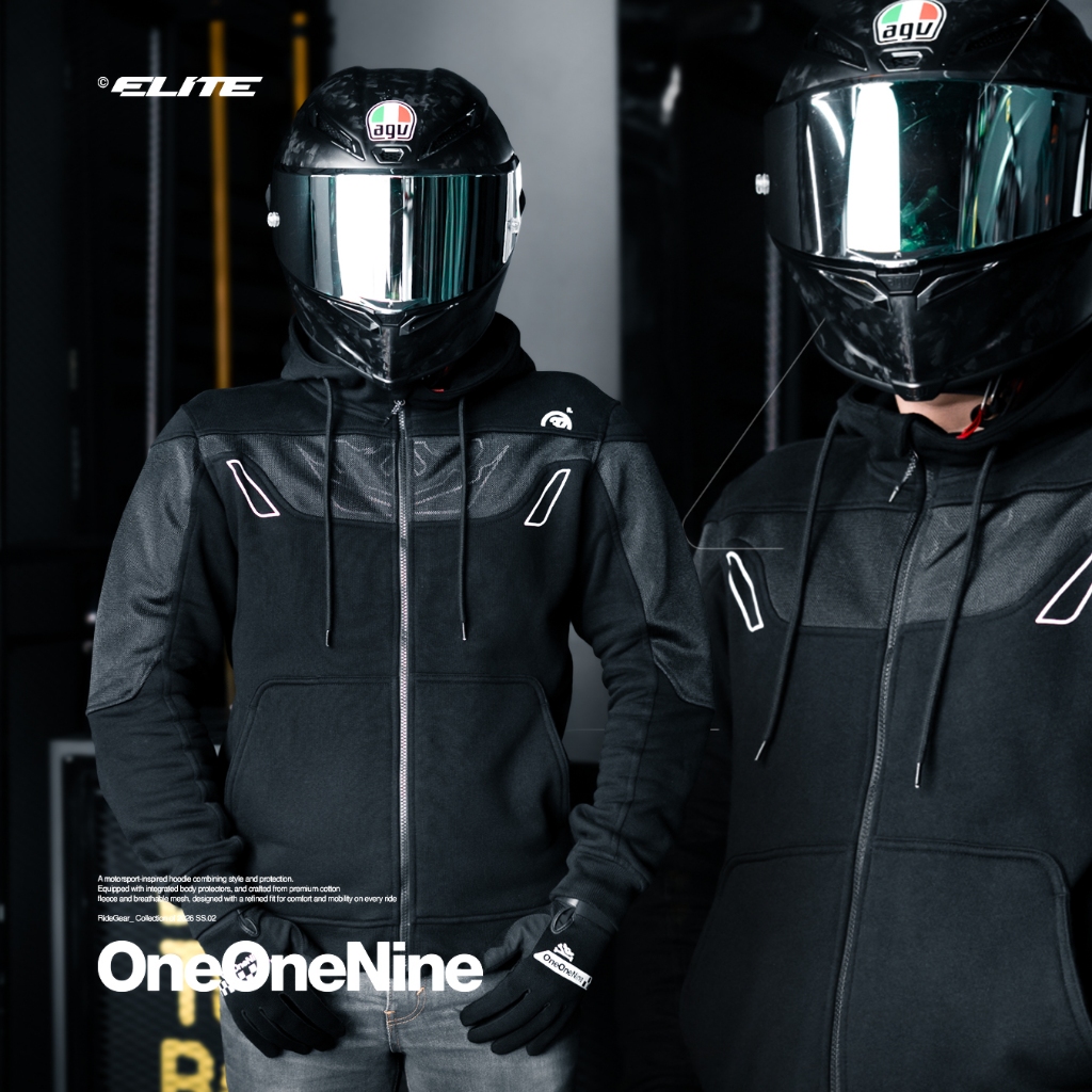 Jual Oneonenine Ksr Hoodie Zipper Elite Black - Hoodie Motor Body ...