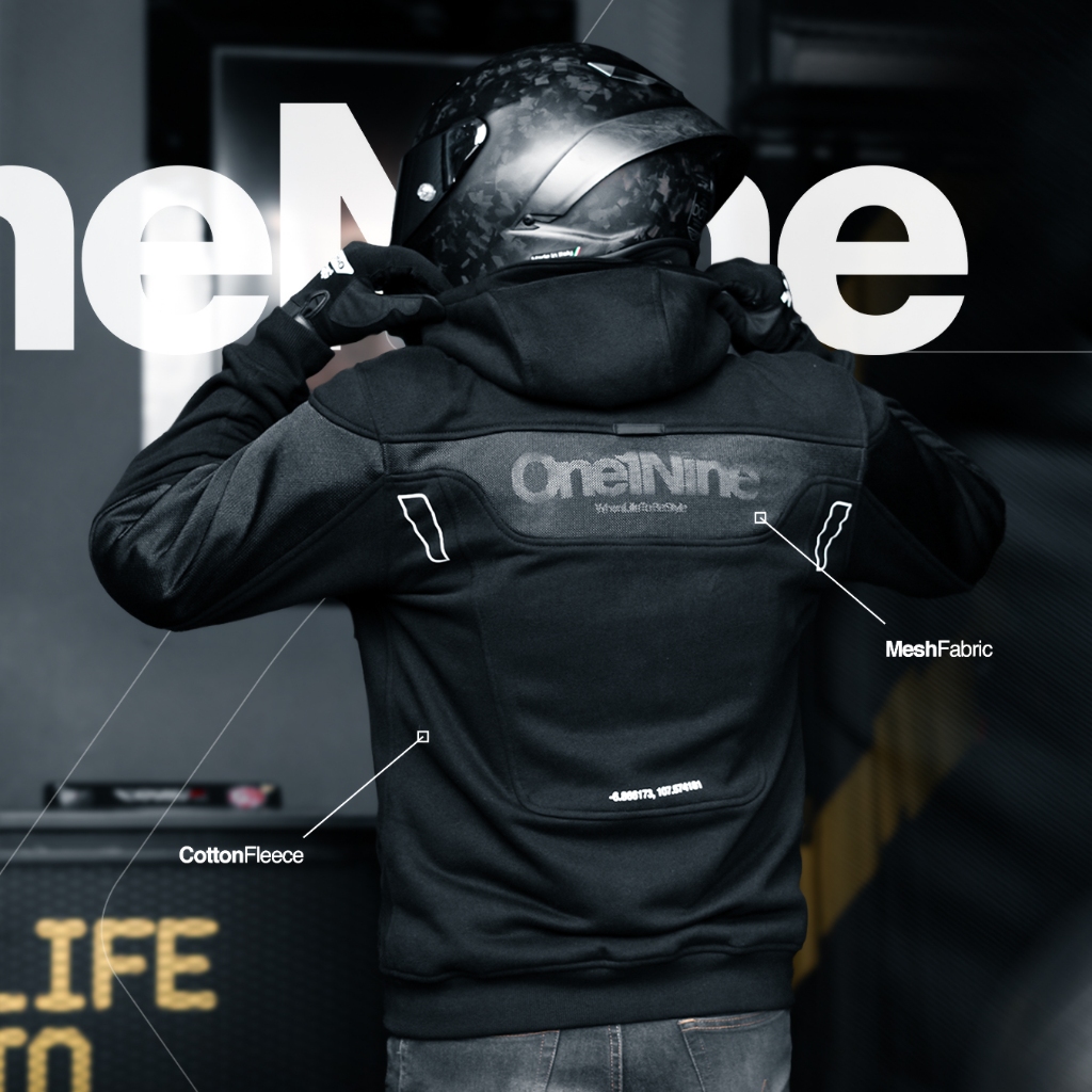Jual Oneonenine Ksr Hoodie Zipper Elite Black - Hoodie Motor Body ...