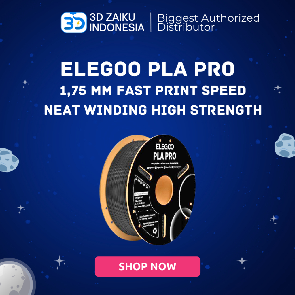 Jual Original Elegoo PLA PRO 1,75 mm 3D Filament Fast Print Speed Neat ...