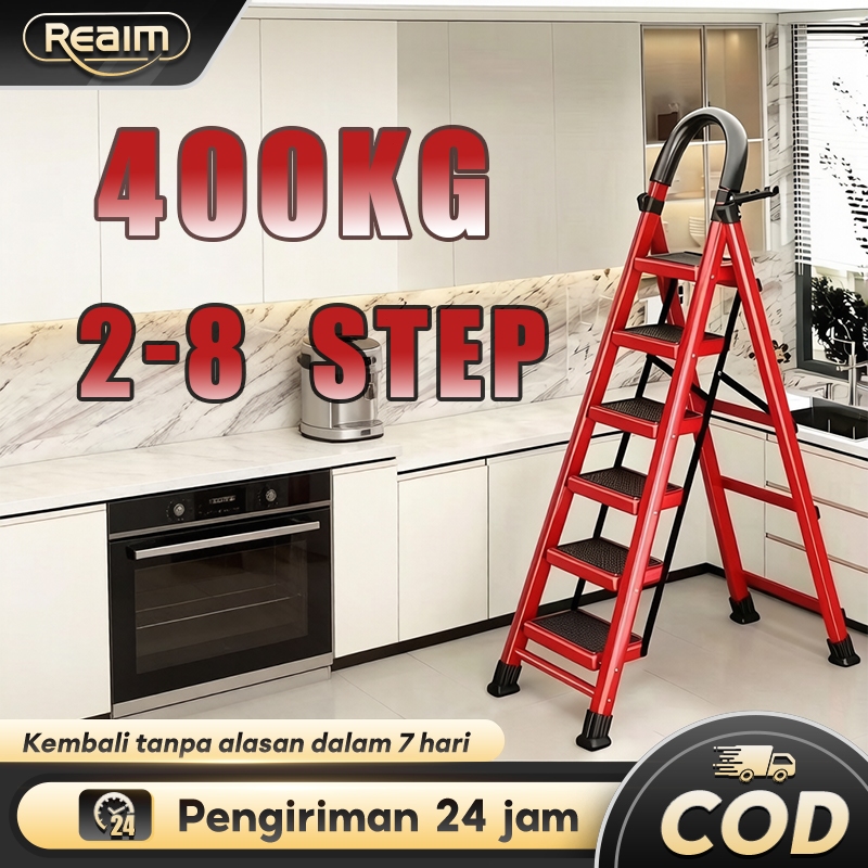 Jual Tangga Aluminium Lipat Portable 3 4 5 6 7 8 Langkah Ringan Kuat ...