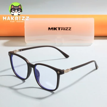MAKRIZZ Kacamata Retro Photochromic Anti Radiasi Blueray 3in1 Oversize Wanita Pria Minus Hitam
