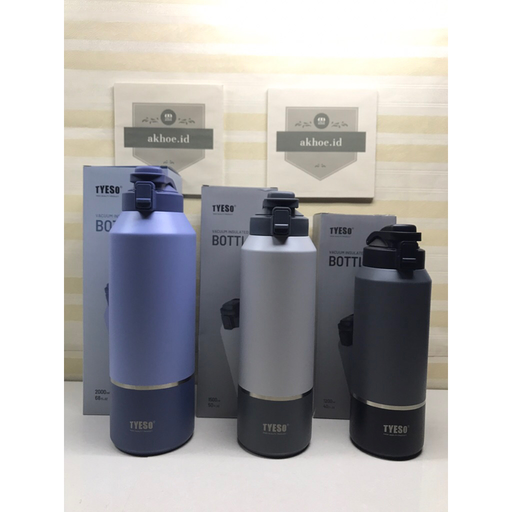 Jual FLASH SALE TYESO Two Tone Flask Bottle Thermos Tumbler Botol Air ...